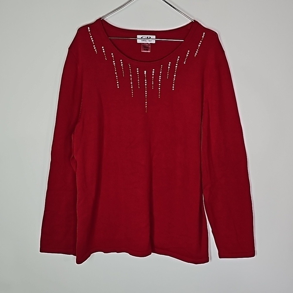 Carroll Reed XL red sweater